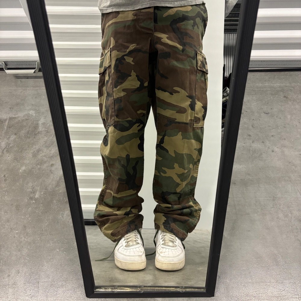 Propper Mens Woodland Camo BDU Cargo Pants Green Brown Tactical M/R 34x30
